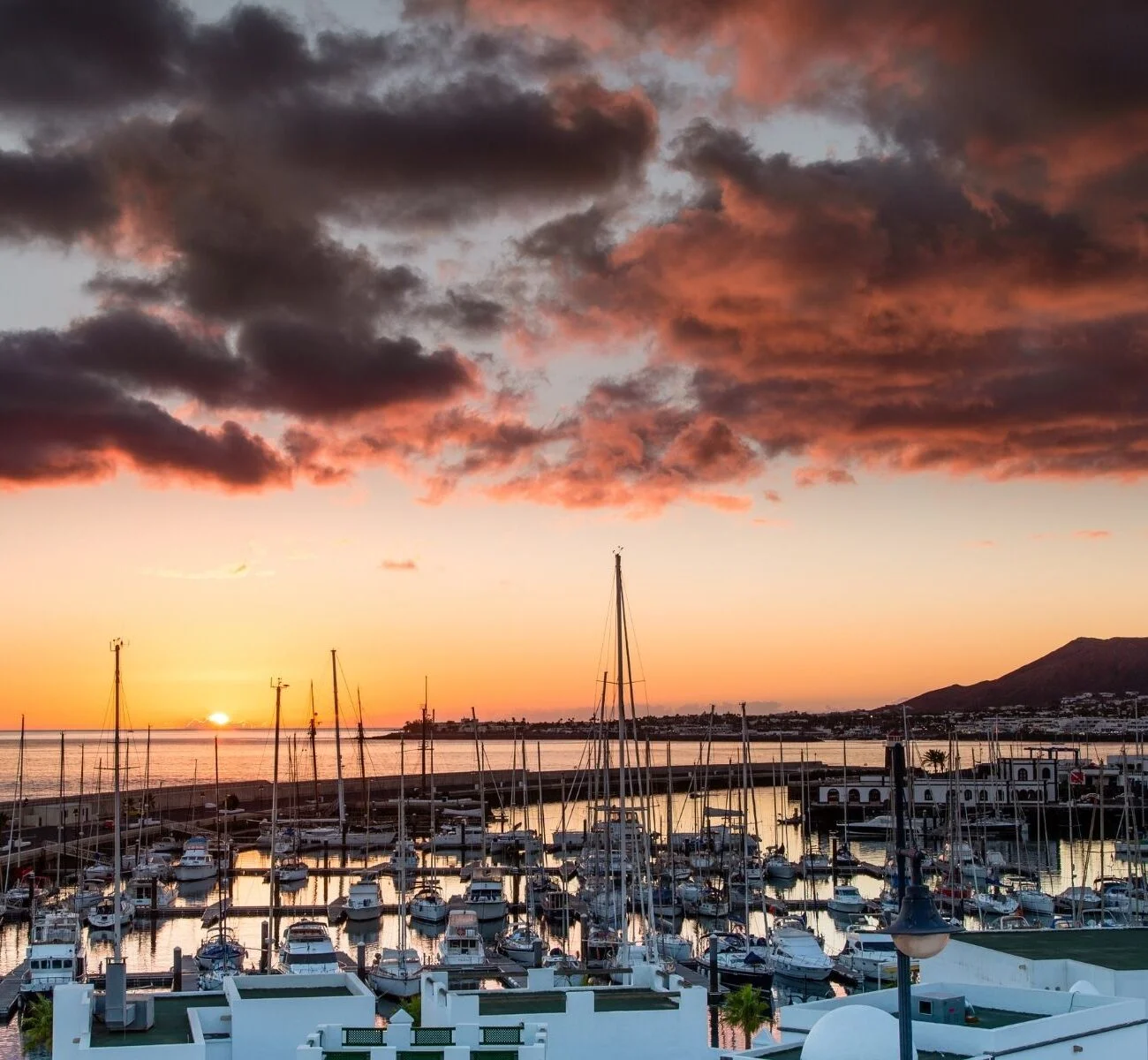 Marina-Sonnenuntergang
